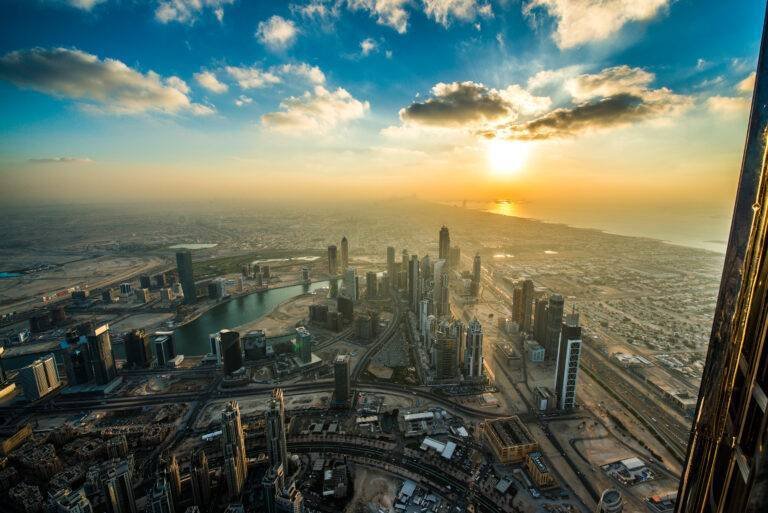 dubai sunset